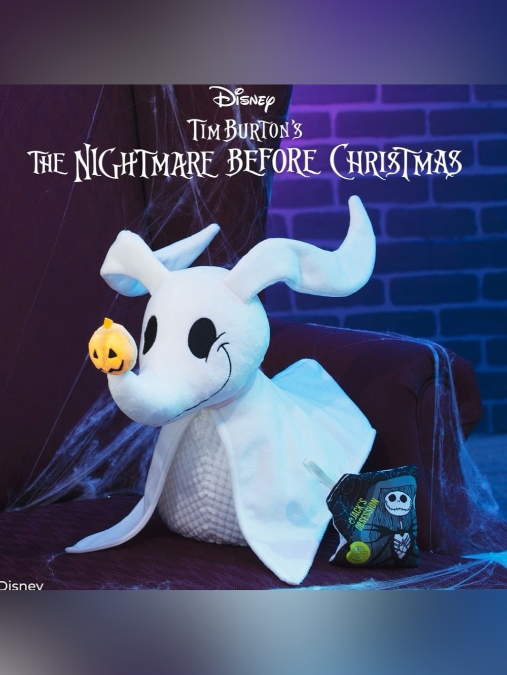 Disney Tim Burton's The Nightmare Before Christmas Zero Scentsy Buddy Plushie